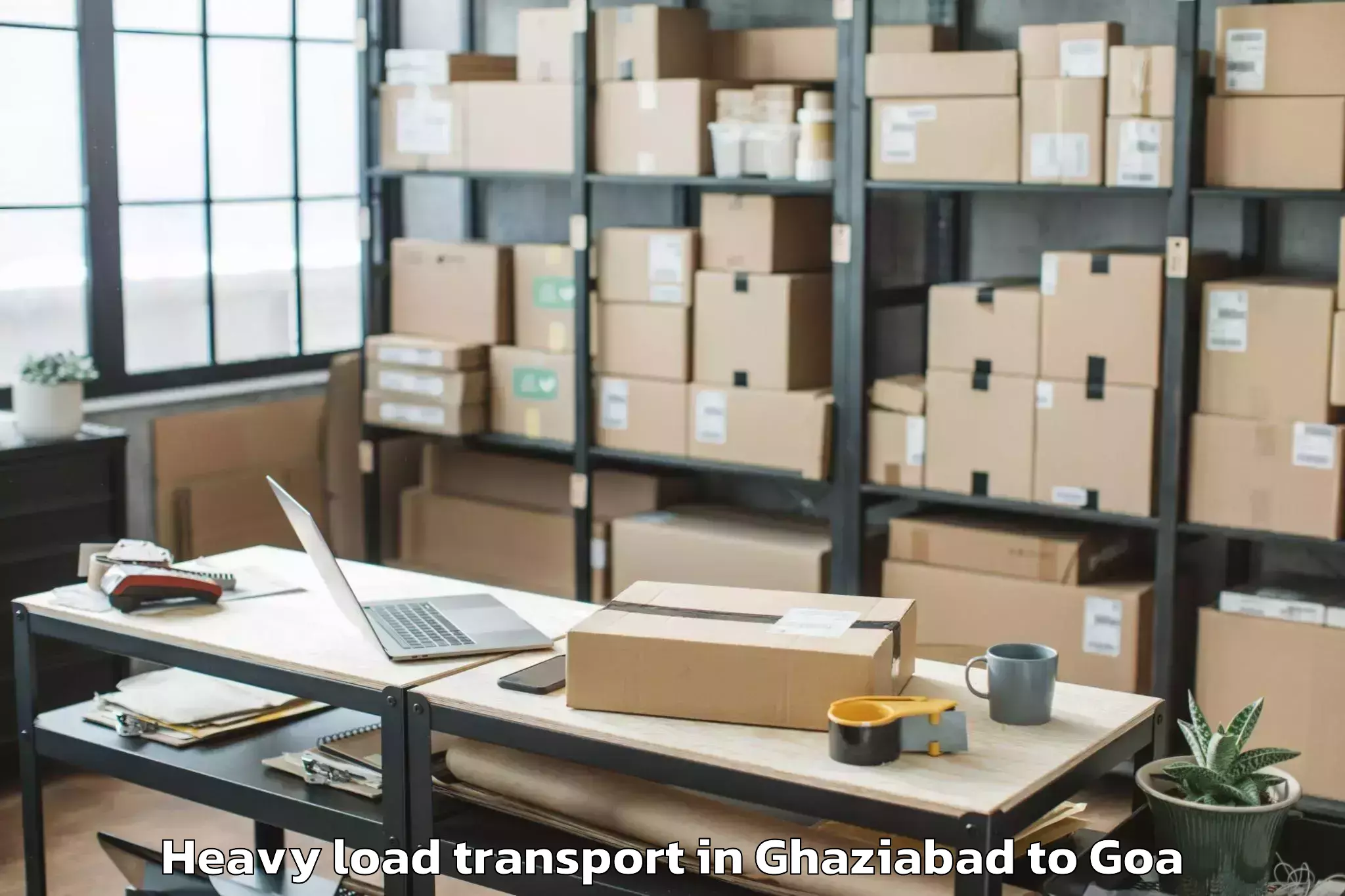 Easy Ghaziabad to Saligao Heavy Load Transport Booking